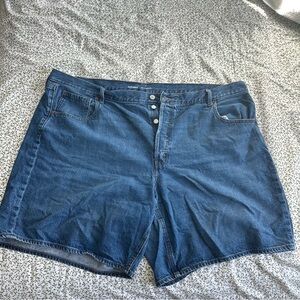 Old Navy Blue Wide Leg Denim Shorts